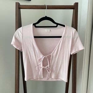 Brand New Aritzia Wilfred T-Shirt Front Tie XS